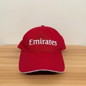 Emirates Fly Better Red Logo Dad Hat Strapback OSFM Adult Men’s